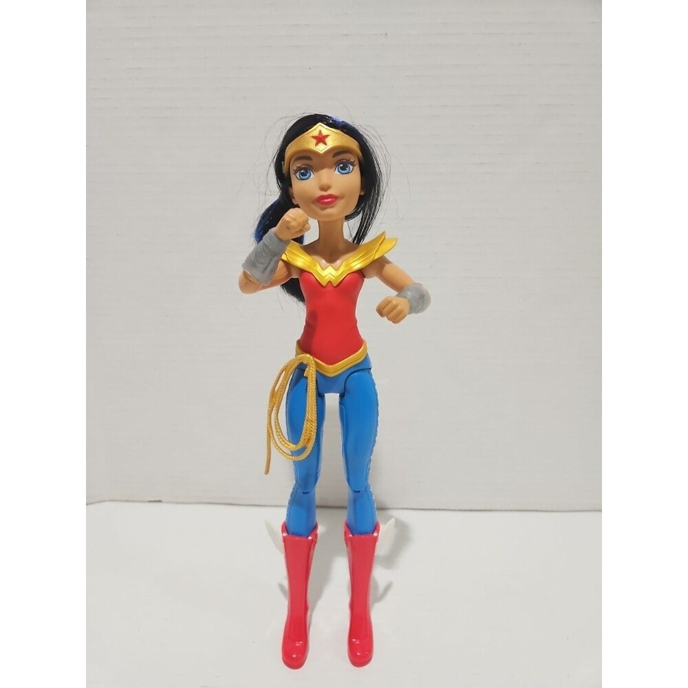 Wonder Woman DC Super Hero Girl Power Action Figure Lights Sounds Mattel 2015